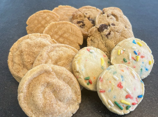 Nibbler Dozen - Choc Chip, Rainbow, Peanut Butter, Snicker